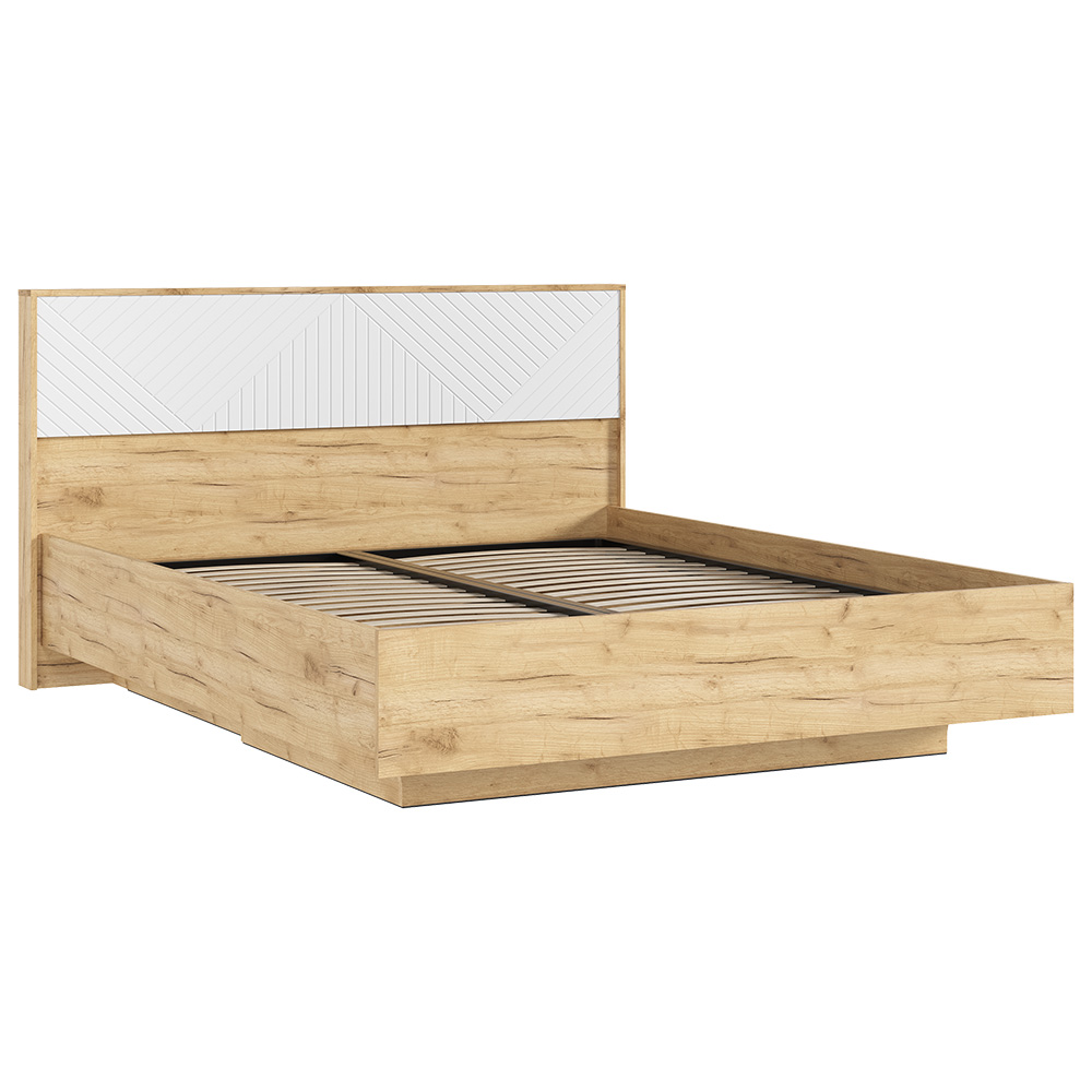 Кровать парящая с подъемным механизмом Флэш 1,6 м, Браш Вайт, Дуб Крафт Кровать парящая с подъемным механизмом Флэш 1,6 м, Браш Вайт, Дуб Крафт