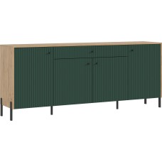 Комод Оливия (металл), Дуб Крафт, Браш Мени Грин