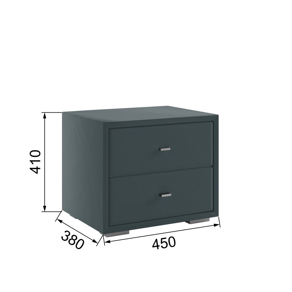 Тумба прикроватная интерьерная, Серый Тумба прикроватная интерьерная, Серый