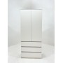 МС Охта Лайт Шкаф 900.3 Белый гладкий