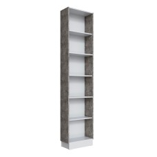 Шкаф Мадрид торцевой (0,25) белый/ателье светлое