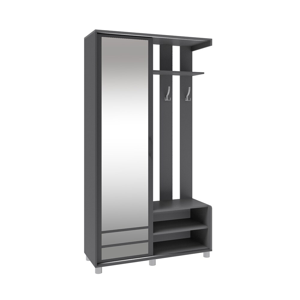 Прихожая Ларго-2, Графит серый Прихожая Ларго-2, Графит серый