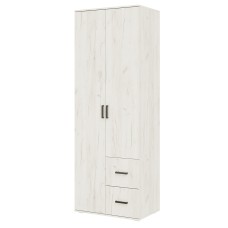 Шкаф двухстворчатый (800), Дуб крафт белый