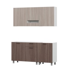 Готовая кухня Розалия (без столешницы), Ясень Шимо светлый, Ясень Шимо темный Готовая кухня Розалия (без столешницы), Ясень Шимо светлый, Ясень Шимо темный