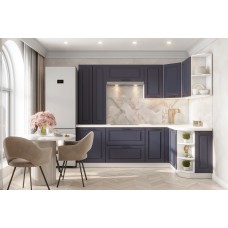 КГ Угловой Грейвуд 240*90 Синий (со столешницей, черный, 26) в.37