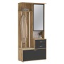 Прихожая с зеркалом Антре 65.08, Диамант серый