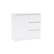 Комод Челси 800 (3 ящиа 1 дверь), Белый глянец холодный, Белый