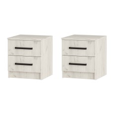 Тумбы прикроватные Фиеста (2 шт.), Дуб крафт белый