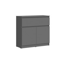 Комод Челси 800 (1 ящик 2 двери), Графит