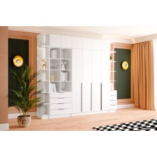 Мадрид Гардеробная система 2,9м,Белый