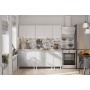 Кухонный гарнитур КГ 1 2.0 м, Белый, Цемент светлый