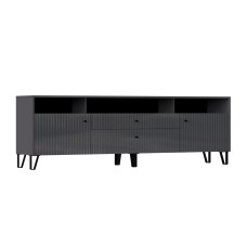 Тумба ТВ Оливия (малая), Графит, Графит глянец