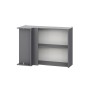 Шкаф угловой навесной Денвер Ш 1000у, Графит