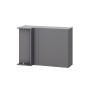 Шкаф угловой навесной Денвер Ш 1000у, Графит
