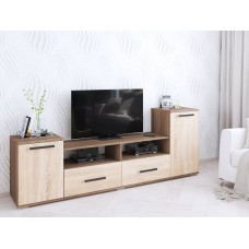 Тумба под ТВ Парус 2, ясень шимо/дуб сонома