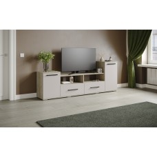 Тумба ТВ Парус-2, Дуб крафт серый, Кашемир