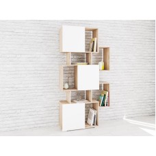 Стеллаж Ромео-9, дуб сонома/белый Стеллаж Ромео-9, дуб сонома/белый