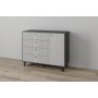 Комод Катрин-13, Графит, Светло-серый