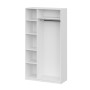 Шкаф распашной (5 полок + штанга) ШК 5 (1200), Белый