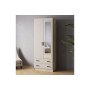 Шкаф с зеркалом Лагуна 80 см, Дуб крафт серый, Кашемир