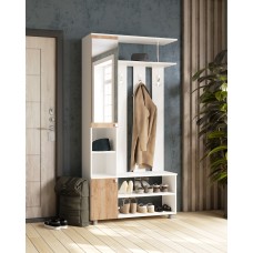 Прихожая Эконом, Белый, Дуб крафт золотой