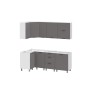 КГ Угловой Вектор 40*210 Грей (со столешницей, сонома, 26) в.39