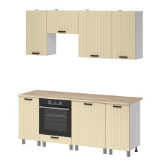 МК Аленушка 2м Орхидея Крем,скоба черный,сонома