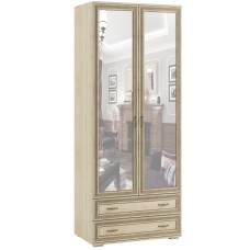 Шкаф двухстворчатый с зеркалом ЛШ-23, Ливорно, Дуб сонома Шкаф двухстворчатый с зеркалом ЛШ-23, Ливорно, Дуб сонома