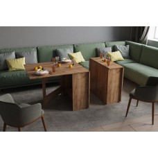 Стол кухонный раскладной, дуб крафт табачный