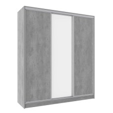 Шкаф-купе трехдверный с зеркалом 2000 Домашний Atelier светлый