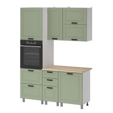 МК Аленушка 1,6м ПД 2 Астра Фисташка,скоба черный,сонома