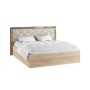 Кровать с ортопедическим основанием Мадлен 160х200, дуб шале мореный