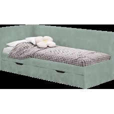 Кровать односпальная "Лео" КР-49 Белый/Эвкалипт/ЛДСП настил Кровать односпальная "Лео" КР-49 Белый/Эвкалипт/ЛДСП настил