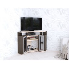 Тумба под телевизор угловая 044 (2у), венге/дуб молочный