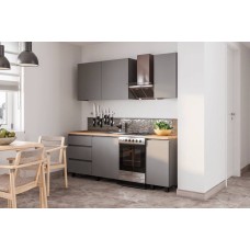 Готовая кухня Асти 1,6м, Графит