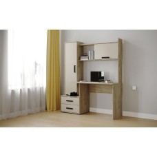 Компьютерный стол Квартет-9, Дуб крафт серый, кашемир