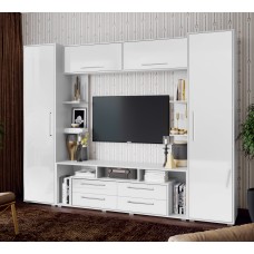 Гостиная Гармония, Белый глянец холодный, Белый