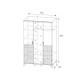 Шкаф 3-х дверный для одежды Дюна