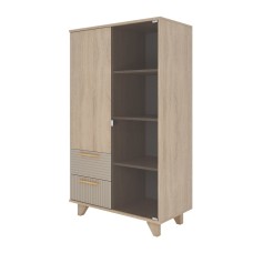 Ньёрд Шкаф-Витрина Н Дуб Сонома / Ива пепельная