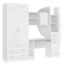 Стенка Юниор-2, Шарли Белый, Белый