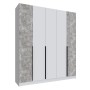 Шкаф Мадрид (2,0) с 3 ящ. внутри без зеркала белый/ателье светлое