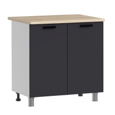 МК Аленушка Н 800 Лаванда Сталь, скоба черный (со столешницей)