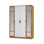 Шкаф 4-х створчатый "Евро" ШК-11 крафт/белый