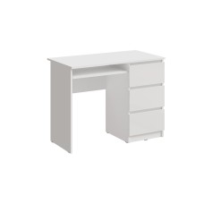 Стол письменный Челси, Белый глянец холодный, Белый