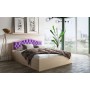 Кровать с настилом ДСП Дели 160х200, дуб молочный/сирень