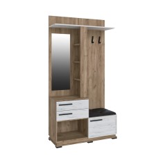 Центральная секция Модена МЦС-30 дуб крафт табачный/дуб крафт белый/венге