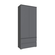 Шкаф для одежды и белья Плейона, Графит серый