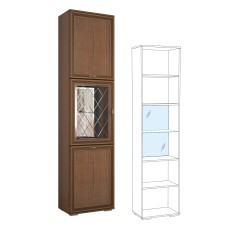 Пенал с витриной Ливорно ЛШ-5, орех Пенал с витриной Ливорно ЛШ-5, орех