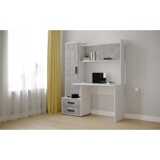 Компьютерный стол Квартет-9, Белый, ателье светлое Компьютерный стол Квартет-9, Белый, ателье светлое