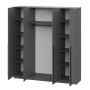 Шкаф распашной Берген ШК-2000, Серый графит